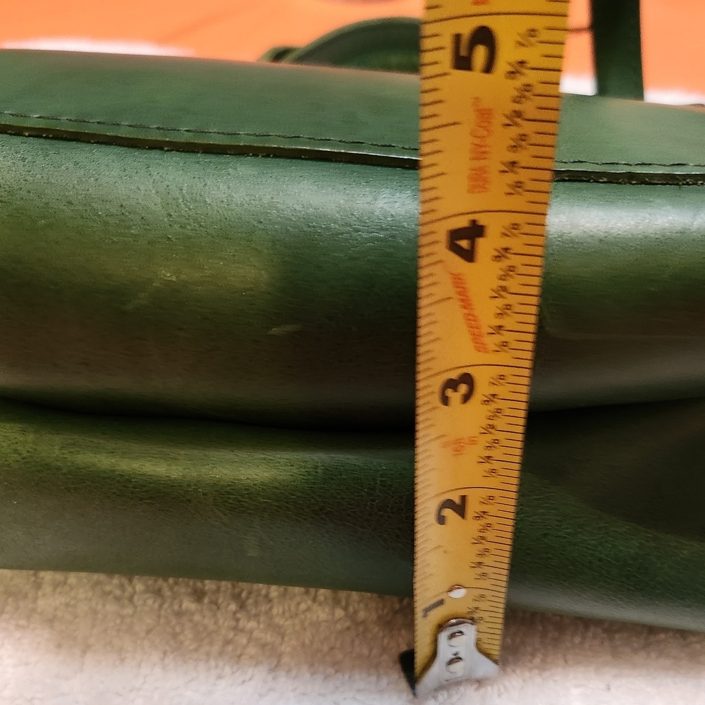 Portland Leather Cowboy Mint Mini Crossbody Tote Bag with Minimalist Design, EUC - Picture 13 of 17